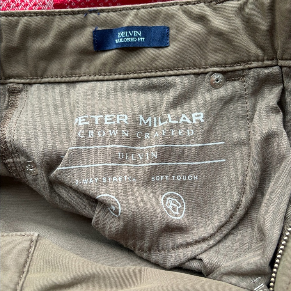 Peter Millar Brown Tailored Fit Pants - Picture 4 of 7